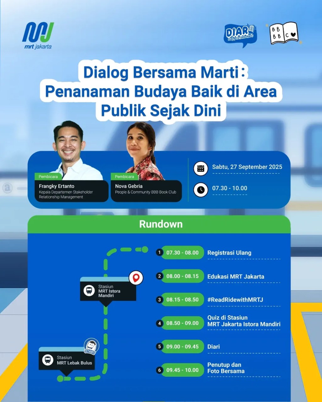 Biasa Baik di Ruang Publik: Dialog Bersama&nbsp;MRT