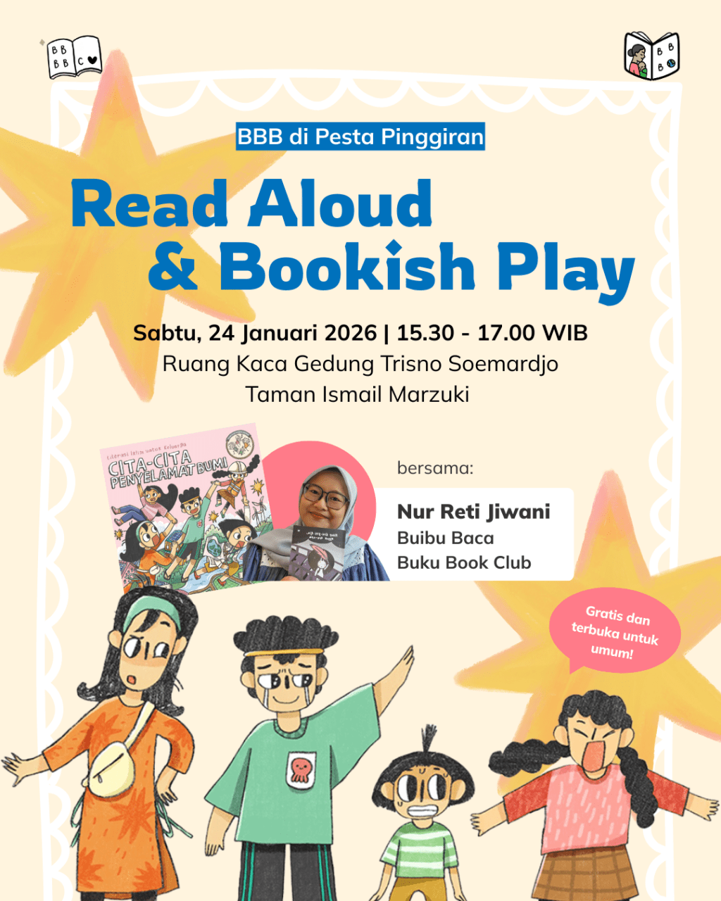 Papap dan Bunbun di Ruang Main Roel